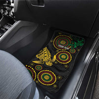 Vanuatu Personalized Aboriginal Arts Car Mats Turtle and Iguana Special - Polynesian Pride