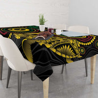 Vanuatu Personalized Aboriginal Arts Tablecloth Turtle and Iguana Special - Polynesian Pride