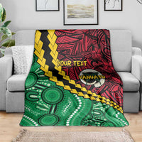 Vanuatu Personalized Tribal Blanket Aboriginal Inspired Mix Style - Polynesian Pride