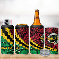 Vanuatu Personalized Tribal 4 in 1 Can Cooler Tumbler Aboriginal Inspired Mix Style - Polynesian Pride