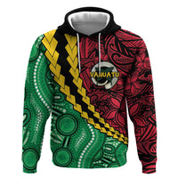 Vanuatu Personalized Tribal Hoodie Aboriginal Inspired Mix Style - Polynesian Pride