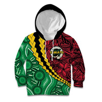 Vanuatu Personalized Tribal Kid Hoodie Aboriginal Inspired Mix Style - Polynesian Pride