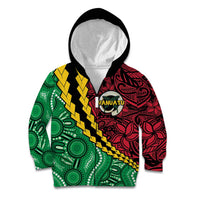 Vanuatu Personalized Tribal Kid Hoodie Aboriginal Inspired Mix Style - Polynesian Pride
