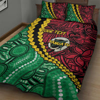 Vanuatu Personalized Tribal Quilt Bed Set Aboriginal Inspired Mix Style - Polynesian Pride