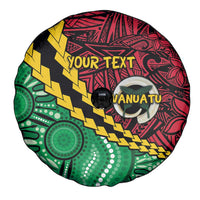 Vanuatu Personalized Tribal Spare Tire Cover Aboriginal Inspired Mix Style - Polynesian Pride