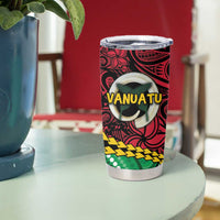 Vanuatu Personalized Tribal Tumbler Cup Aboriginal Inspired Mix Style - Polynesian Pride