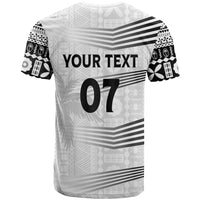 Personalised Fiji Rugby T Shirt Kaiviti WC 2023 Jersey Replica - White LT7 - Polynesian Pride