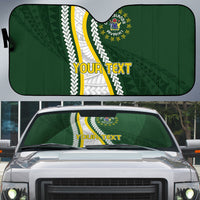 Cook Islands Rugby Personalized Avaiki Auto Sun Shade GO Kuki