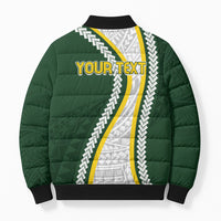 Cook Islands Rugby Personalized Avaiki Bomber Puffer Jacket GO Kuki