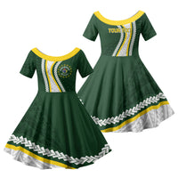 Cook Islands Rugby Personalized Avaiki Family Matching Puletasi and Hawaiian Shirt GO Kuki