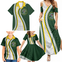 Cook Islands Rugby Personalized Avaiki Family Matching Summer Maxi Dress and Hawaiian Shirt GO Kuki