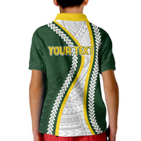 Cook Islands Rugby Personalized Avaiki Kid Polo Shirt GO Kuki