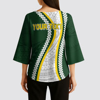 Cook Islands Rugby Personalized Avaiki Kimono Sleeve Blouse GO Kuki