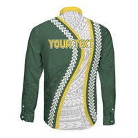 Cook Islands Rugby Personalized Avaiki Long Sleeve Button Shirt GO Kuki