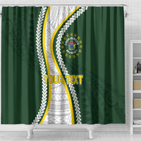 Cook Islands Rugby Personalized Avaiki Shower Curtain GO Kuki