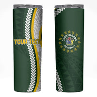Cook Islands Rugby Personalized Avaiki Skinny Tumbler GO Kuki