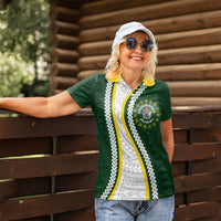 Cook Islands Rugby Personalized Avaiki Women Polo Shirt GO Kuki