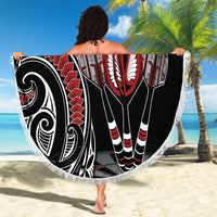 New Zealand Darts Personalized Hei Manaia Beach Blanket Classic Kowhaiwhai