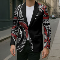 New Zealand Darts Personalized Hei Manaia Blazer Classic Kowhaiwhai