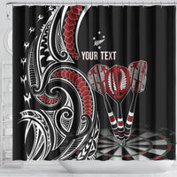 New Zealand Darts Personalized Hei Manaia Shower Curtain Classic Kowhaiwhai