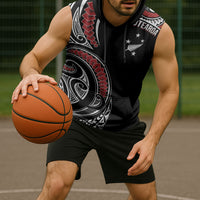 New Zealand Darts Personalized Hei Manaia Sleeveless Hoodie Classic Kowhaiwhai