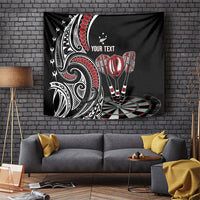 New Zealand Darts Personalized Hei Manaia Tapestry Classic Kowhaiwhai