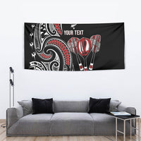 New Zealand Darts Personalized Hei Manaia Tapestry Classic Kowhaiwhai