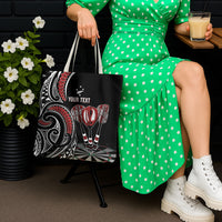 New Zealand Darts Personalized Hei Manaia Tote Bag Classic Kowhaiwhai