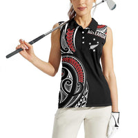New Zealand Darts Personalized Hei Manaia Women Sleeveless Polo Shirt Classic Kowhaiwhai