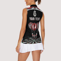 New Zealand Darts Personalized Hei Manaia Women Sleeveless Polo Shirt Classic Kowhaiwhai