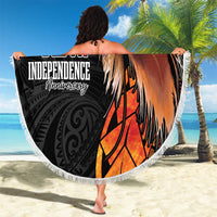 Papua New Guinea Beach Blanket Grunge Style 49th Independence Anni