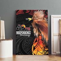 Papua New Guinea Canvas Wall Art Grunge Style 49th Independence Anni