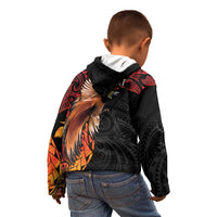Papua New Guinea Personalised Kid Hoodie Grunge Style 49th Independence Anni