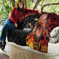 Papua New Guinea Quilt Grunge Style 49th Independence Anni