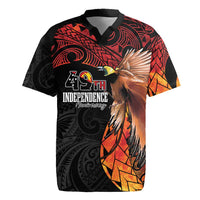 Papua New Guinea Personalised Rugby Jersey Grunge Style 49th Independence Anni