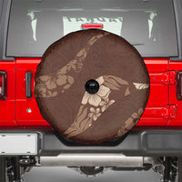 Aloha Hawaii Floral Tapa Spare Tire Cover Patchwork Mocha - Polynesian Pride