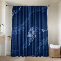 Aloha Hawaii Floral Tapa Bathroom Set Patchwork Navy - Polynesian Pride