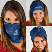 Aloha Hawaii Floral Tapa Neck Gaiter Patchwork Navy LT7 - Polynesian Pride