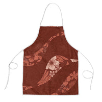 Aloha Hawaii Floral Tapa Apron Patchwork Crimson - Polynesian Pride