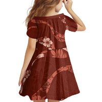 Aloha Hawaii Floral Tapa Family Matching Mermaid Dress and Hawaiian Shirt Patchwork Crimson - Polynesian Pride
