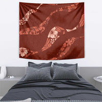 Aloha Hawaii Floral Tapa Tapestry Patchwork Crimson - Polynesian Pride