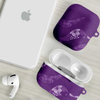 Aloha Hawaii Floral Tapa AirPods Case Patchwork Violet - Polynesian Pride