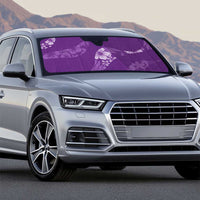 Aloha Hawaii Floral Tapa Auto Sun Shade Patchwork Violet - Polynesian Pride