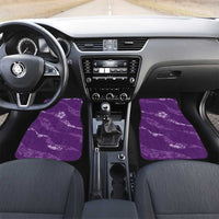 Aloha Hawaii Floral Tapa Car Mats Patchwork Violet - Polynesian Pride