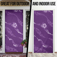 Aloha Hawaii Floral Tapa Door Cover Patchwork Violet - Polynesian Pride