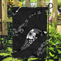 Aloha Hawaii Floral Tapa Garden Flag Patchwork Charcoal - Polynesian Pride