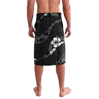 Aloha Hawaii Floral Tapa Lavalava Patchwork Charcoal - Polynesian Pride