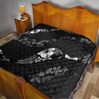 Aloha Hawaii Floral Tapa Quilt Patchwork Charcoal LT7 - Polynesian Pride