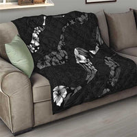 Aloha Hawaii Floral Tapa Quilt Patchwork Charcoal LT7 - Polynesian Pride