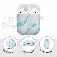 Aloha Hawaii Floral Tapa AirPods Case Patchwork Turquoise LT7 - Polynesian Pride